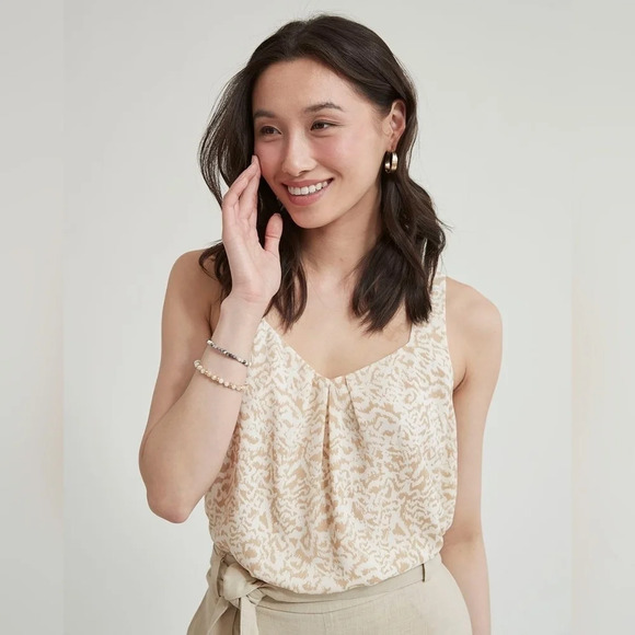 RW&CO. Tops - RW  & Co [XL] Silky Crepe Square-Neck Cami